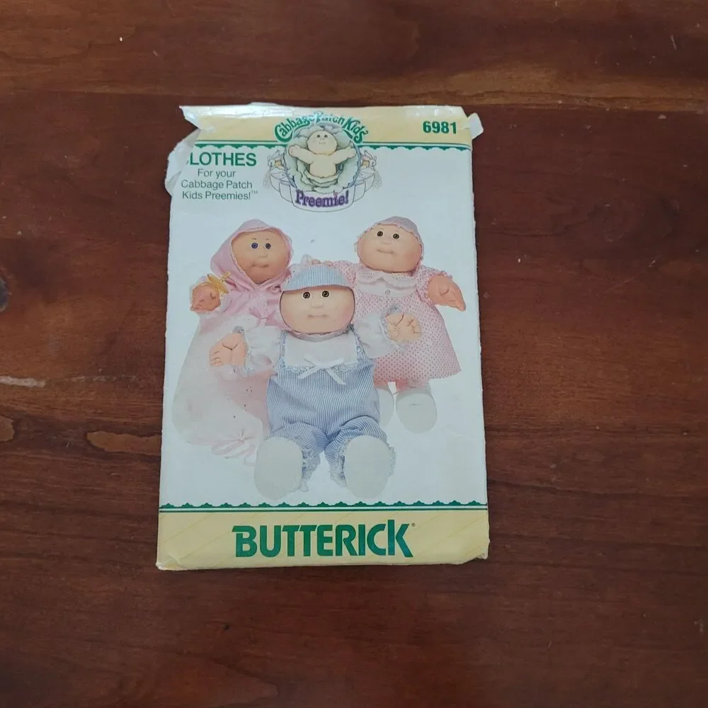 6981 Vintage Cabbage Patch Sewing Pattern Clothes Butterick